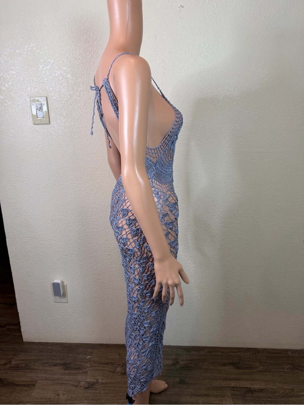 Free People Intimately Best For Last Macramé Maxi Dress Size Small - Picture 5 of 12